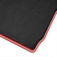 Chevrolet Silverado HD Black s crvenim rubnim prostircima za tepihe podne prostirke, prilagođeni prikladni za 2015.,