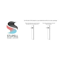 Stupell Industries čudan proljetni cvjetni buket u jednostavnom plavom staklenku zidne plakete po slovima i obloženim