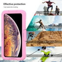 Premium vodootporan zapečaćena tvrda futrola za Apple iPhone XS MA s plastičnim poklopcem zaslona za plivanje, kampiranje,