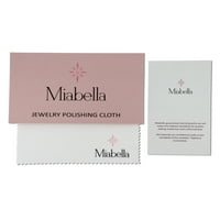 Miabella Women's 1- Carat T.G.W. Srčani i okrugli kubični cirkonij sterling srebro halo set za mladenke za srce