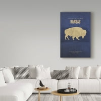 Zaštitni znak likovna umjetnost 'Državna životinja Kansas' platno umjetnost Red Atlasa dizajna