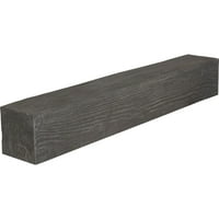 Ekena Millwork 4 H 8 d 60 w pješčana kamin od drva mantel, star cedar
