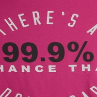 99% šanse za juniorke grafičke majice s kratkim rukavima