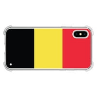 Cellet TPU proguard futrola s Belgijskom zastavom vodoravnom za Apple iPhone XS & X