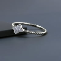 Imperial 1 20CT TDW Diamond S sterling srebrni cvjetni oblik klastera obećanje prsten