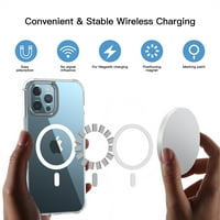 Surlong Clear Magnetic Telefon futrola za iPhone Pro MA futrolu, kompatibilno s magsafe bežičnim punjenjem