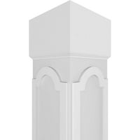 Stolarija 10 10 ' 10 ' klasični kvadratni rezbareni stupac koji se ne sužava prema gore s standardnim kapitelom
