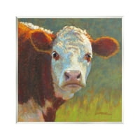 Seoska divljina krava portret životinje i insekti slikaju se neradano umjetničko print zid umjetnosti