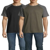 George muške i velike muške majice Raglan - Pack, do veličine 5xl