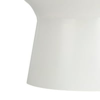 Moderni stolić za kavu s okruglim postoljem, bijeli mramor