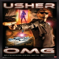 Usher - OMG Wall Poster, 14.725 22.375