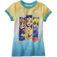 Majica s grafičkim printom trio za djevojčice kratkih rukava s okruglim vratom