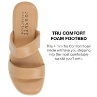 Kolekcija Journee Womens Veradie Tru Comfort Pjena Slip na sandalama platforme