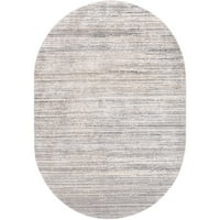 Umjetnički ovalni apstraktni moderni tepih od tkalaca