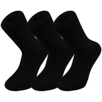 Muške čarape klasičnog kroja od ravnog pletiva, veličina čarapa 9,5-11, Crna