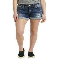 Tvrtka Silver Jeans. Ženski kratki dečko srednje visine, veličine struka 24-36