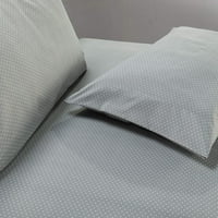 Elegantna udobna posteljina s uzorkom polka točkica, broj niti, perkal egipatske kvalitete, otporan na bore i blijeđenje,