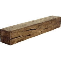 Ekena Millwork 4 H 8 D 36 W Hand Heuth Fau Wood Kamin Mantel, Premium star