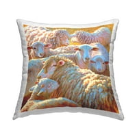 Stupell Industries ovce stado zemlje farme tiskani dizajn jastuka za bacanje Rita Kirkman