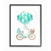 Uokvireni dizajn bicikla u akvarelu Amande Greenvood