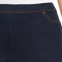 Ženske Stretch Capri prave veličine 19 s džepovima na vezicama