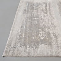 Lindstra gradijentni akvarelni tepih, srebrno siva, 4ft - 10 inča 7ft - 10in prostirka prostirka
