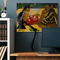 Stupell Home dekor Odmor Portreti zavičajne figure Klasična slikarska platna zidna umjetnost Paul Gauguin
