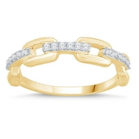 četverostruki dijamantni prsten od 10k zlata