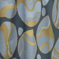 DesignArt 'Zlatna boja mramornog dizajna IV' Moderna zavjesa u sredini stoljeća