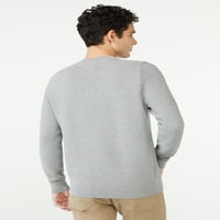 Besplatni montažni muški osmansko rebrasti pulover pulover