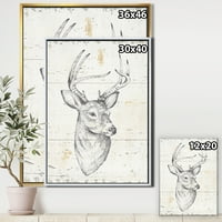 Dizajn 'jelena divljih i lijepih ii' divljih životinja uokvireno platno