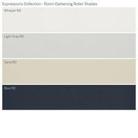 Kolekcija prilagođenih izraza, bežična soba za potamnjenje valjka, svijetlo siva, 1 4 Širina 72 Duljina