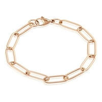 Obalni nakit ružičasti zlato od nehrđajućeg čelika ogrlica i podesivi set narukvica