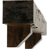 Ekena Millwork 6 H 10 d 60 W Pecky Cypress Fau Wood Kamin Mantel Kit s Ashford Corbels, Premium Aged