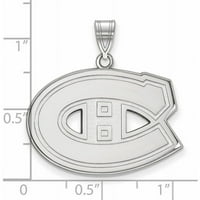 Logoart Karat Bijelo zlato NHL Montreal Canadiens veliki privjesak