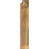 Ekena Millwork 6 W 28 D 32 H Tradicionalna gruba izgledi za umjetnost i zanate, zapadni crveni cedar