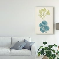 Zaštitni znak likovna umjetnost 'Aqua i Citron Coral I' Canvas Art by Vision Studio