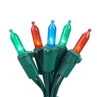 Funkcija vremena odmora u više obojenim mini LED božićnim lampicama, 27, grof, zelena žica