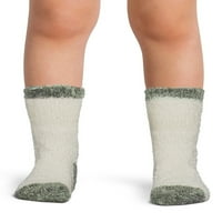 Wonder Nation mališani Plush Top i Joggers pidžama set s čarapama, 3-dijelom, veličinama 12m-5T