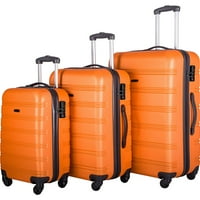 Hommoo lagana proširiva prtljaga s kotačima za spinner, TSA zaključavanje, 3-komadića set