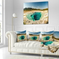 Dizajnerska Panorama bazena od žutog kamena-jastuk s printom Pejzaž - 18.18