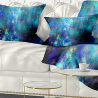 DesignArt svijetlo plava zvjezdana fraktalno nebo - suvremeni jastuk za bacanje - 12x20