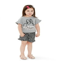 Minnie Mouse Baby and Toddler Girls's Chots set, dvodijelni set odjeće, 12m-5T