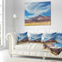 Dizajn Svijetle Argentina planinske regije - Afrički pejzažni tiskani jastuk za bacanje - 18x18