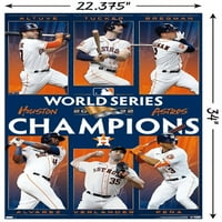 Houston Astros - Zidni plakat prvaka World Series, 22.375 34