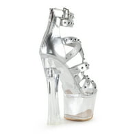 _ - Modne sandale na prozirnoj platformi u srebrnoj boji