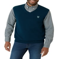 Kragovi muški fini mjerač pamučnog džempera prsluk- Veličine XS do 2xl