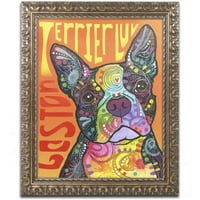 Zaštitni znak likovna umjetnost 'Boston luv' platno umjetnost Deana Russoa, zlatni ukrašeni okvir
