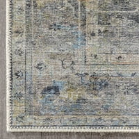 Dobro tkani lotos medaljon vintage područja prostirka, 12,6 '9,3', reciklirana podloga od pamuka, izdržljiva i lako