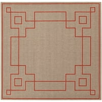 Umjetnički tkalci Alfresco Solid Area prostirka, smeđa, 8'9 kvadrat